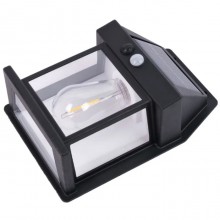 Lampada a ricarica solare LED sensore di movimento e crepuscolare IP65 esterno