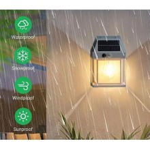 Lampada a ricarica solare LED sensore di movimento e crepuscolare IP65 esterno