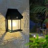 Hongu Lampada a ricarica solare LED sensore di movimento e crepusco...