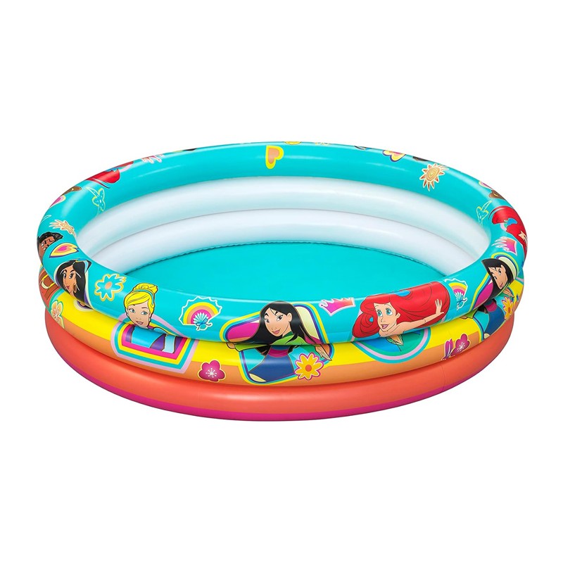 Piscina Gonfiabile 3 Anelli Disney Principesse Bambini per Mare Piscina Estate