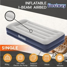 Materasso Gonfiabile 191x97x36 cm letto con pompa elettrica integrata Bestway