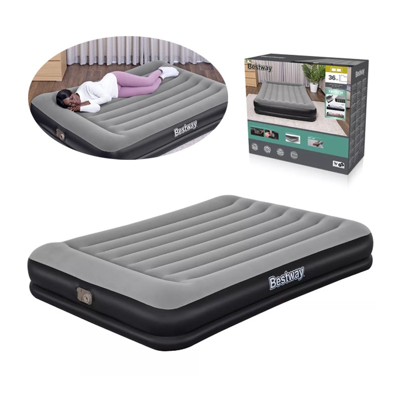 Materasso Gonfiabile 203x151x36 Cm letto con pompa elettrica integrata Bestway