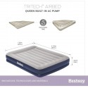 Materasso Gonfiabile 203x151x36 Cm letto con pompa elettrica integrata Bestway