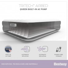 Materasso Gonfiabile 203x151x36 Cm letto con pompa elettrica integrata Bestway