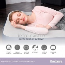 Materasso Gonfiabile 203x151x36 Cm letto con pompa elettrica integrata Bestway