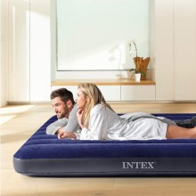 Intex 64765 Materasso Classic Matrimoniale Gonfiabile 152x203x25cm Pompa Cuscini