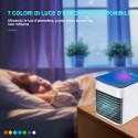 Enrico coveri Mini Condizionatore Portatile 3 in 1 con Luce a LED air cooler