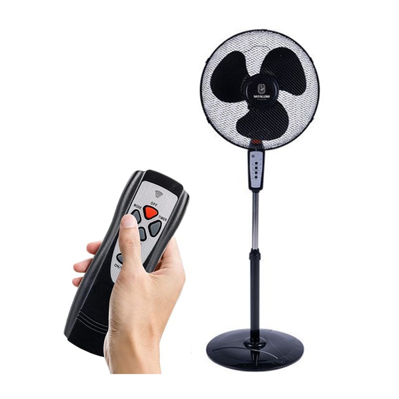 Ventilatore A Piantana Con Telecomando 50W 3 Velocità timer 50x128cm oscillante