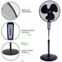 Ventilatore A Piantana Con Telecomando 50W 3 Velocità timer 50x128cm oscillante