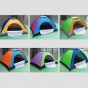 Tenda da Campeggio 200x150x110 cm 3 posti persone porta a cerniera Multicolore