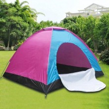 Tenda da Campeggio 200x150x110 cm 3 posti persone porta a cerniera Multicolore