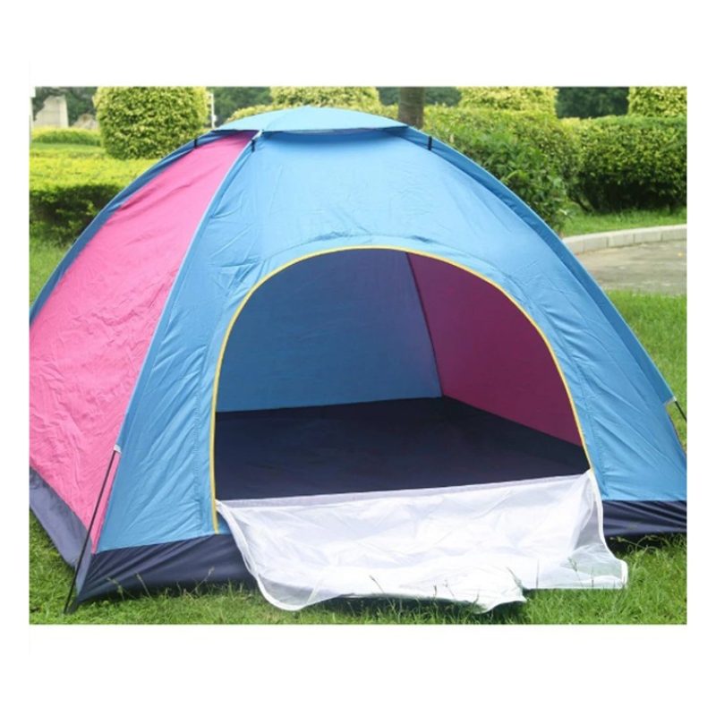 Hongu Tenda da Campeggio 200x100x100 cm 2 posti persone con cernier...