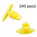 240 pz Rivetto Clip in plastica Rivetti di Fissaggio giallo auto 13,8x9,4x5,4 mm