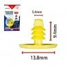 Hongu 240 pz Rivetto Clip in plastica Rivetti di Fissaggio giallo a...