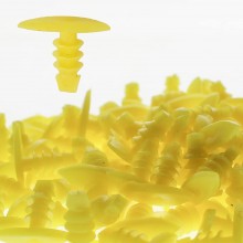 240 pz Rivetto Clip in plastica Rivetti di Fissaggio giallo auto 13,8x9,4x5,4 mm