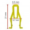 Hongu 240 PZ Rivetto Clip di Fissaggio cruscotti interno auto in pl...
