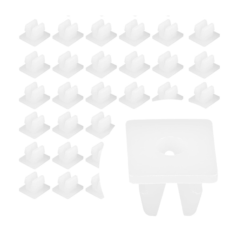 240 PZ Rivetto Clip di Fissaggio multiuso per auto in plastica bianco 8 x 7,7mm