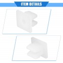 240 PZ Rivetto Clip di Fissaggio multiuso per auto in plastica bianco 8 x 7,7mm