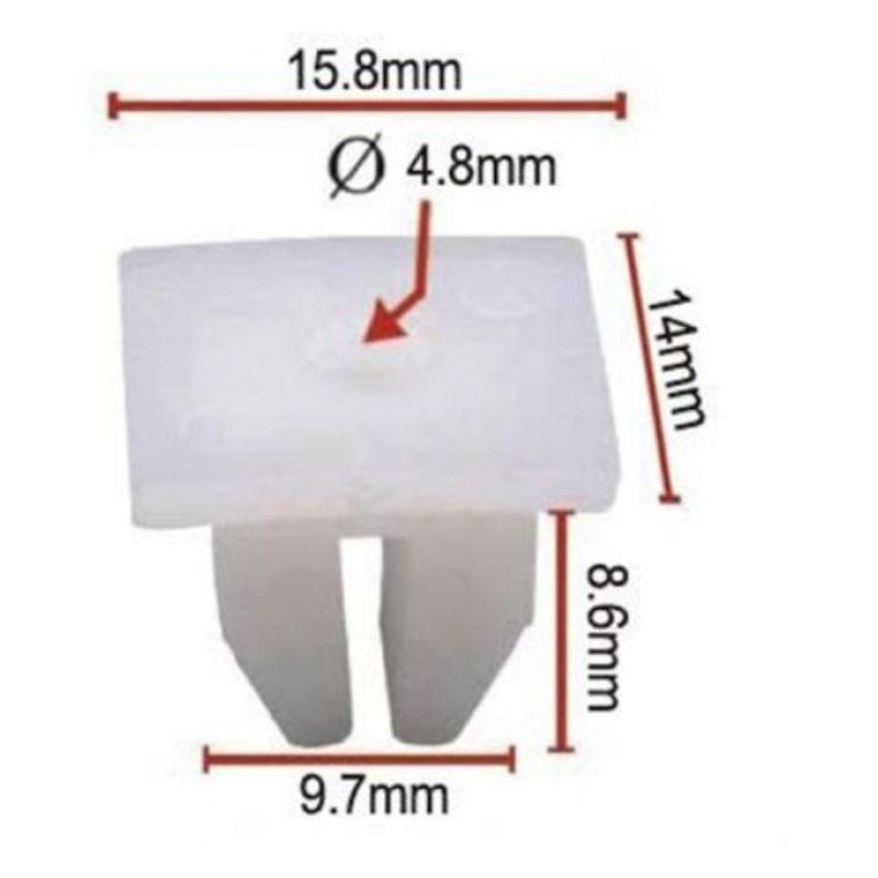 Hongu 240 PZ Rivetti Clip di Fissaggio multiuso per auto in plastic...