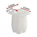 240 PZ Rivetti Clip di Fissaggio multiuso per auto in plastica bianco 9,2x9,3mm