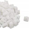 240 PZ Rivetti Clip di Fissaggio multiuso per auto in plastica bianco 9,2x9,3mm