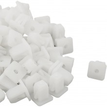 240 PZ Rivetti Clip di Fissaggio multiuso per auto in plastica bianco 9,2x9,3mm