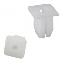 240 PZ Rivetti Clip di Fissaggio multiuso per auto in plastica bianco 9,2x9,3mm