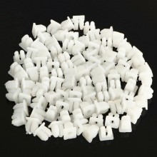 240 PZ Rivetti Clip di Fissaggio multiuso per auto in plastica bianco 9,2x9,3mm