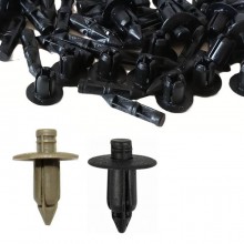 240 PZ Rivetti Clip di Fissaggio multiuso per auto moto in plastica nero 8x6 mm