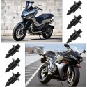 240 PZ Rivetti Clip di Fissaggio multiuso per auto moto in plastica nero 8x6 mm