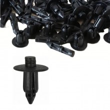 240 pezzi Rivetto Clip in plastica di Fissaggio Nero per auto moto multiuso