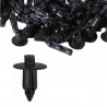 Hongu 240 pezzi Rivetto Clip in plastica di Fissaggio Nero per auto...
