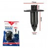 Hongu 240 pezzi Rivetto Clip in plastica di Fissaggio Nero per auto...