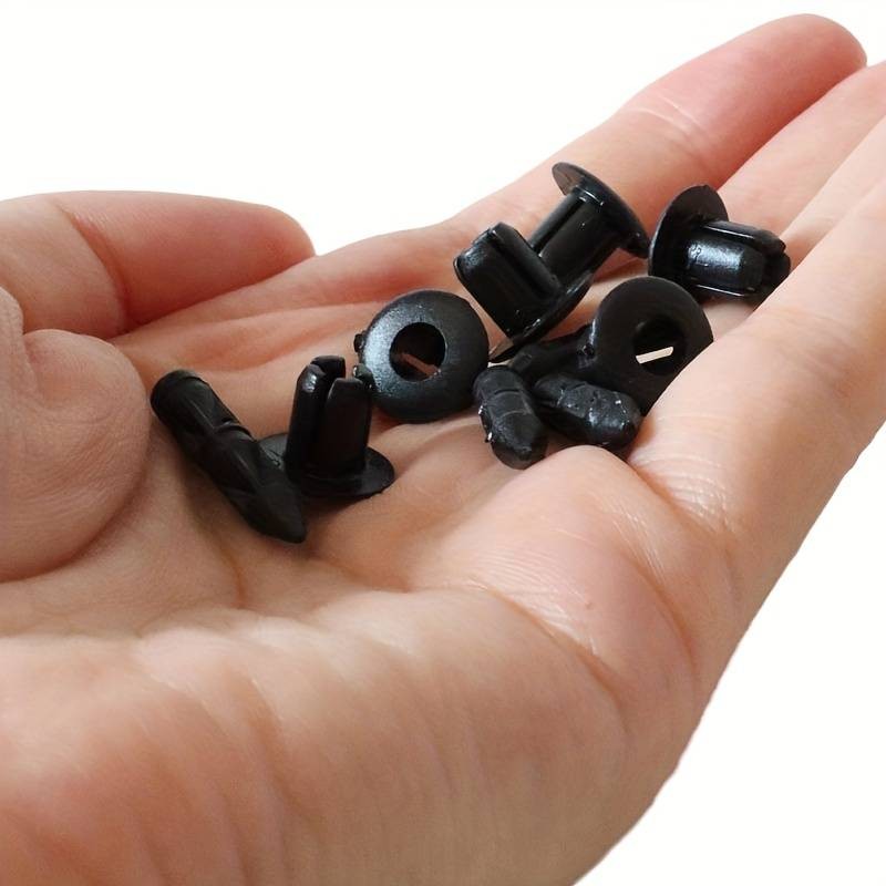 Hongu 240 pezzi Rivetto Clip in plastica di Fissaggio Nero per auto...