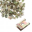 240 Pezzi Dadi a U Clip Di Fissaggio per Auto Carrozzeria in Metallo 20,5x13,5mm