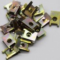 240 Pezzi Dadi a U Clip Di Fissaggio per Auto Carrozzeria in Metallo 20,5x13,5mm
