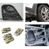 Hongu 120 Dado Zincato a Molla Clip di fissaggio per Auto Moto in m...