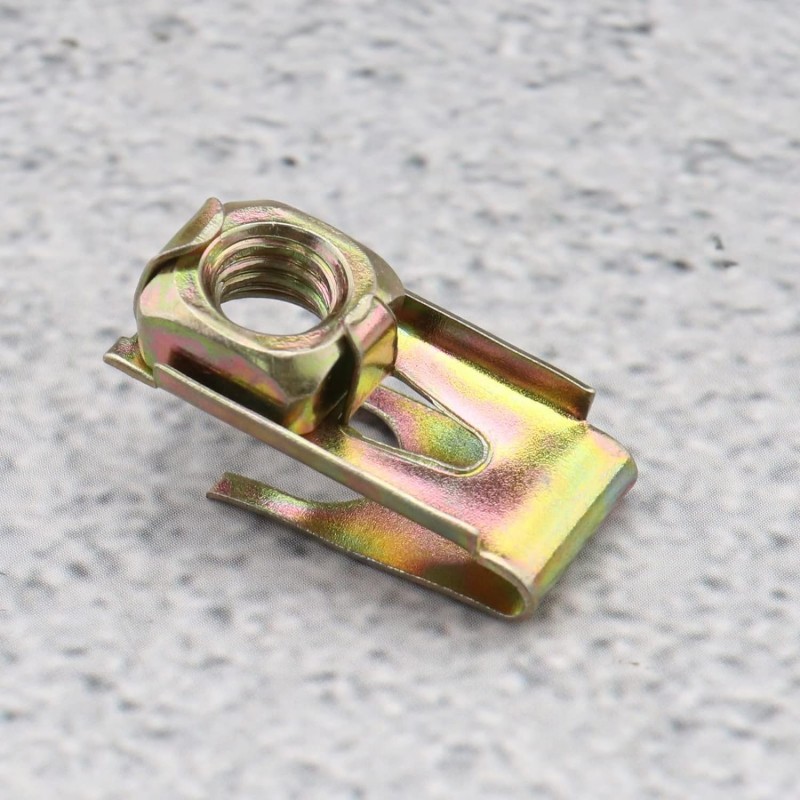Hongu 120 Dado Zincato a Molla Clip di fissaggio per Auto Moto in m...