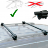 Generico Barre portapacchi portatutto universali auto con chiave se...