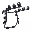 Portabici Posteriore Universale fino a 3 Bici In Acciaio cinghie e tiranti Nero