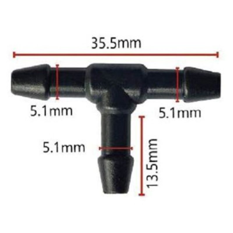 Hongu 120 Raccordi T liquido tergicristalli lavavetri parabrezza au...