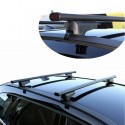 Barre portapacchi portatutto universali auto con serratura antifurto 110cm G3