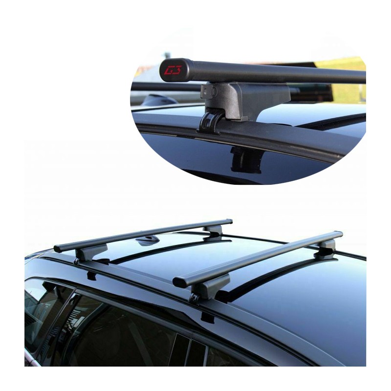 Barre portapacchi portatutto universali auto con serratura antifurto 110cm G3