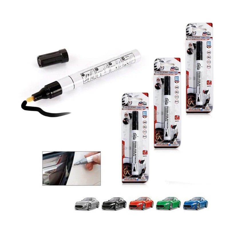 Pennarello ritocco auto vernice 3PZ per carrozzeria professionale vari colori