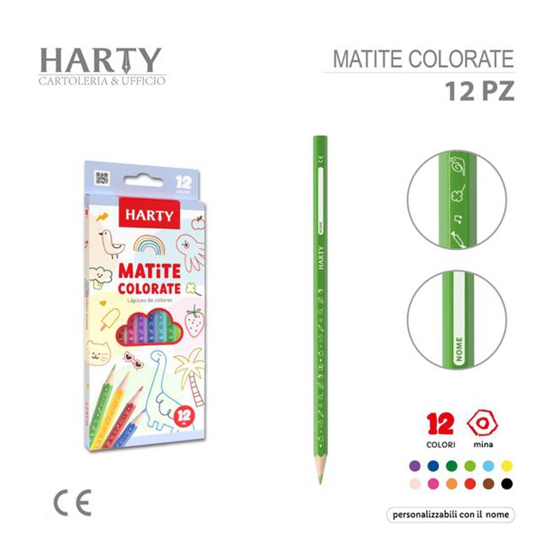 Pastelli Colorati LYRA - 12 Pezzi, Colori Assortiti, Per Disegno Artistico - Foto 4