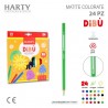 Harty Pastelli Matite colorate confezione da 12/24 Colori misti ast...