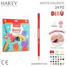 Harty Matite colorate Acquerellabili formato da 12/24 Colori misti ...