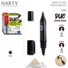 Harty Pennarello Permanente Indelebile 12PZ marcatore plastica nero...