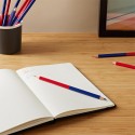 Matita bicolore Rosso Blu colorata 2 colori fine 24 PZ scuola ufficio mina 2,8mm