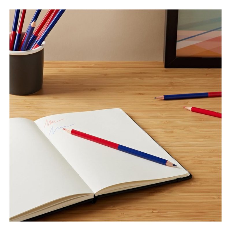 Harty Matita bicolore Rosso Blu colorata 2 colori fine 24 PZ scuola...